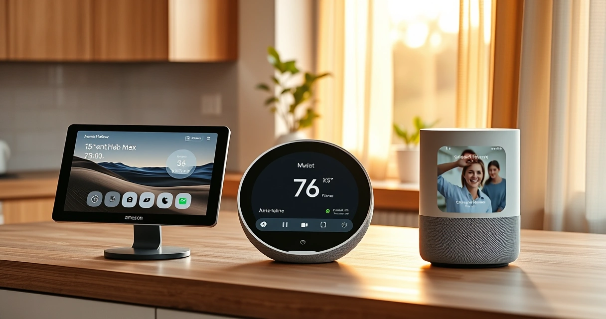 Älynäyttö vertailu 2026: Echo Show vs Nest Hub vs HomePod